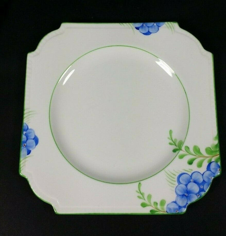 Aynsley RARE Flower Handle Tea Cup and Saucer Trio ART DECO Hand Painted