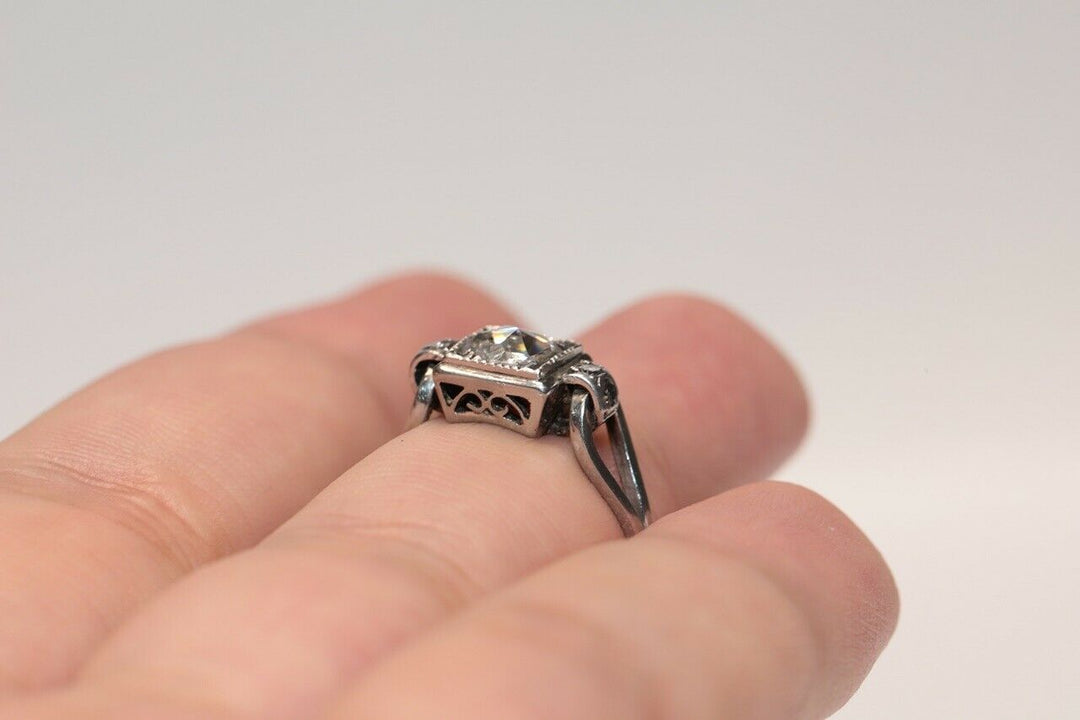アンティーク 18K ナチュラルローズカットダイヤモンド