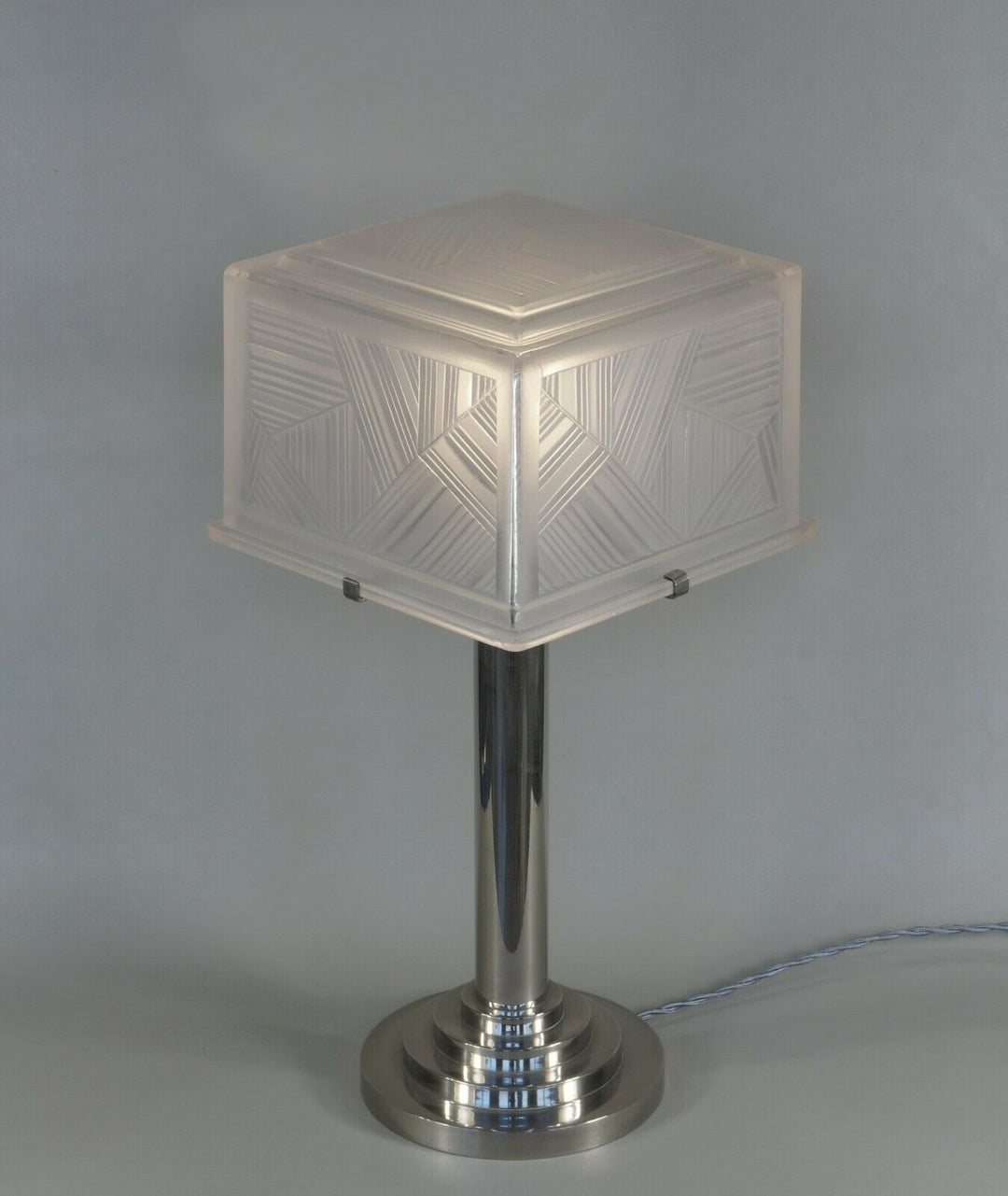 SABINO : large French 1930 art deco lamp ................ muller daum era France