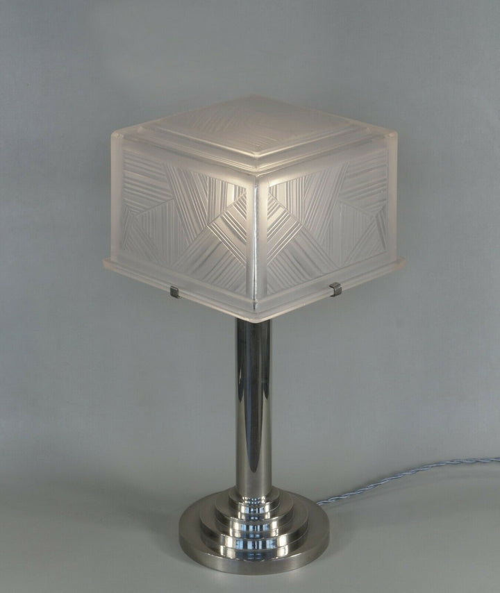 SABINO : large French 1930 art deco lamp ................ muller daum era France