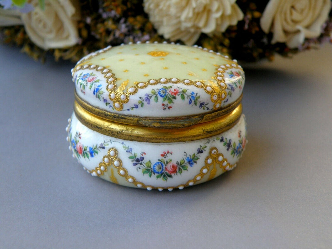 Sevres Antique Enamel Box Fabulous Decor