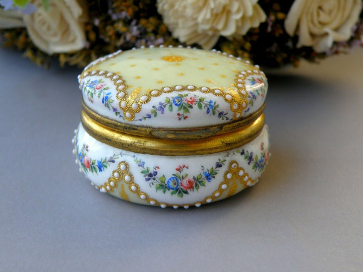 Sevres Antique Enamel Box Fabulous Decor