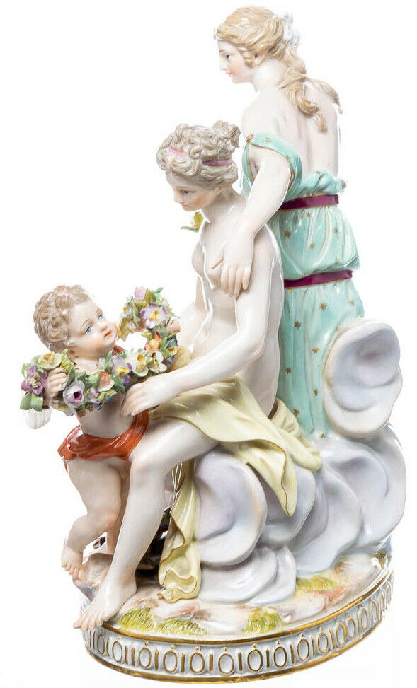 マイセン人形 フィギュリン 題名『ヴィーナス・キューピッド・ニンフ