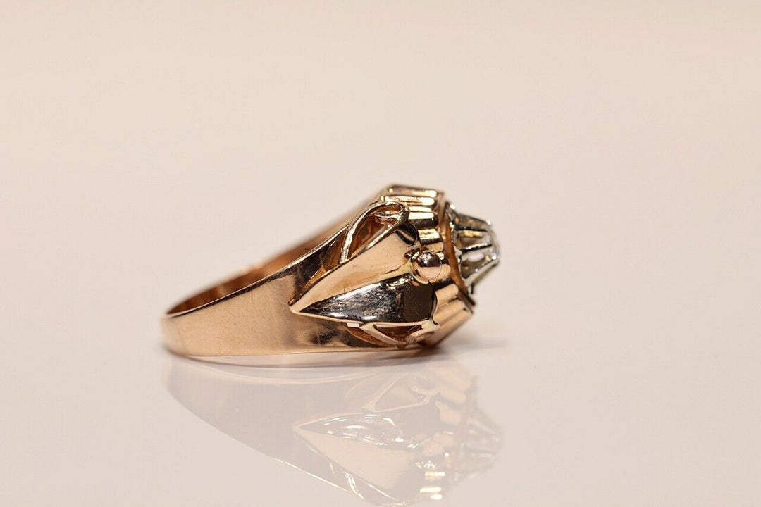 アンティーク オリジナル 18K ナチュラルダイヤモンドのヴィクトリアンリング