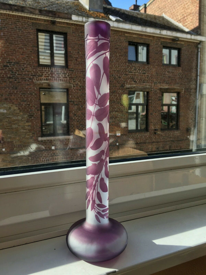 Vase Gallé (Art Nouveau 1900)藤の花