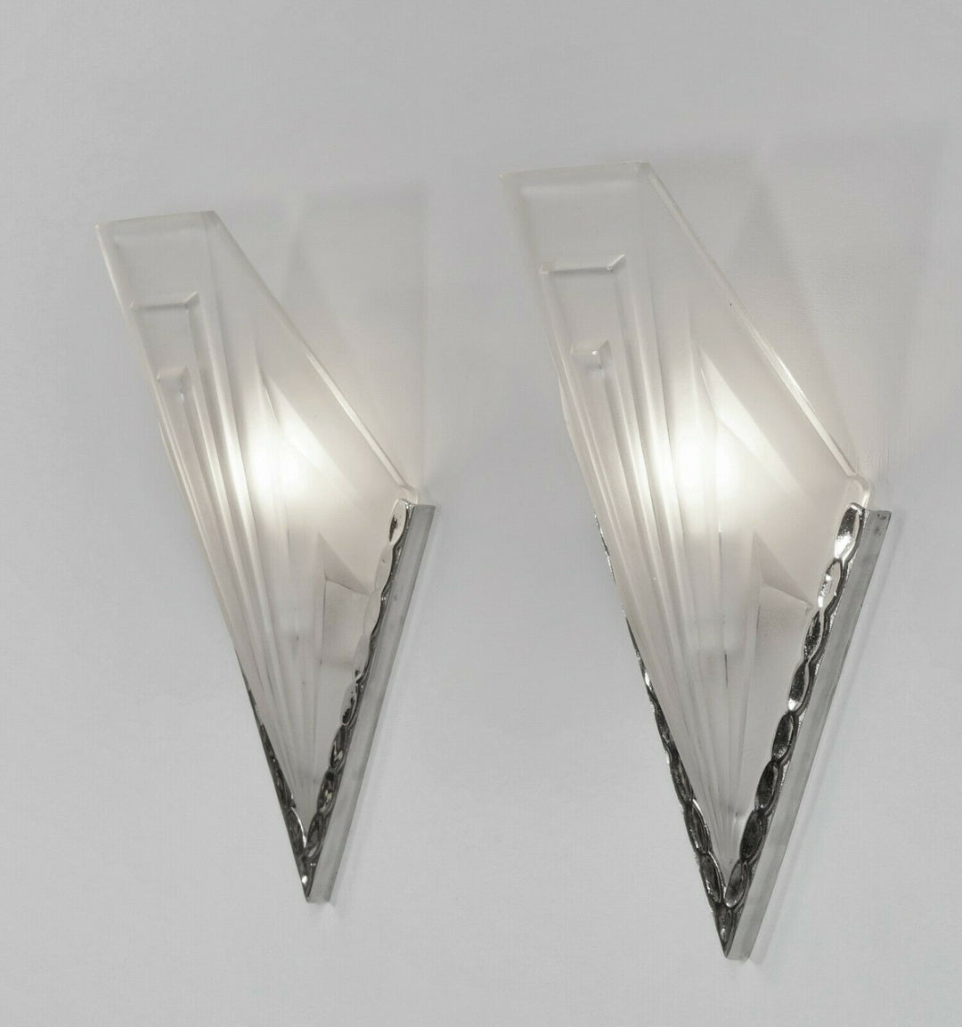 DEGUÉ デュゲ 1930年 フランス アールデコ調　ウォールスコーンランプ　ペア