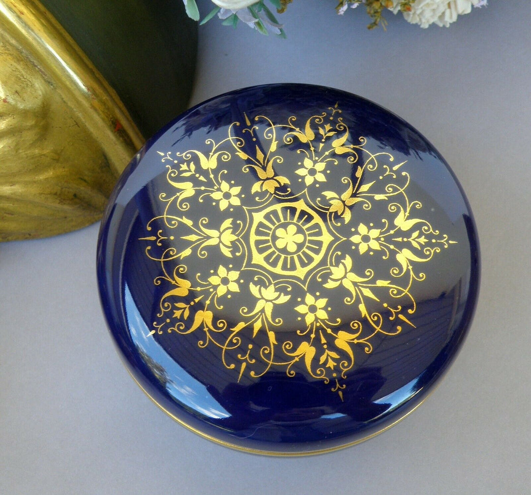Sevres Splendid Box Blue Cobalt and Gilding Decor