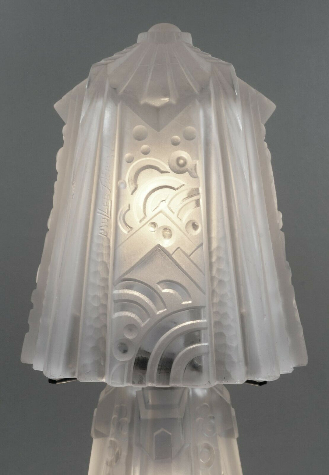 ミューラー兄弟　フランス　アールデコ調　マッシュルーム型ランプ　1930年