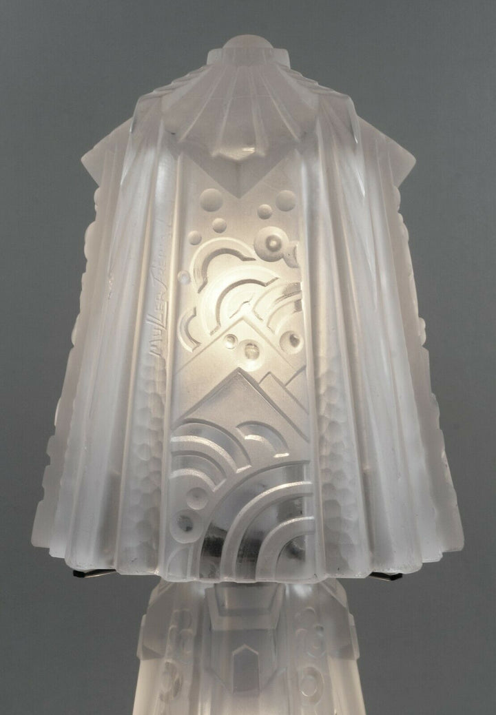 ミューラー兄弟　フランス　アールデコ調　マッシュルーム型ランプ　1930年