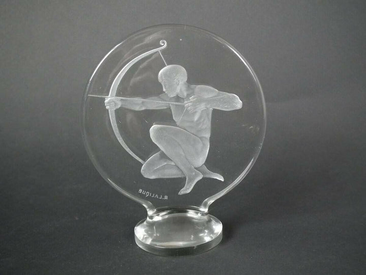 Rene Lalique Clear Glass 'Archer' Mascot