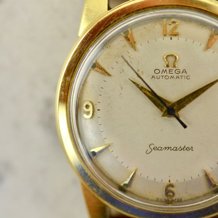 C.1952　ヴィンテージオメガ　自動式　シーマスター　オートマティック　腕時計　CAL.Ω354　型番2577　スチール製