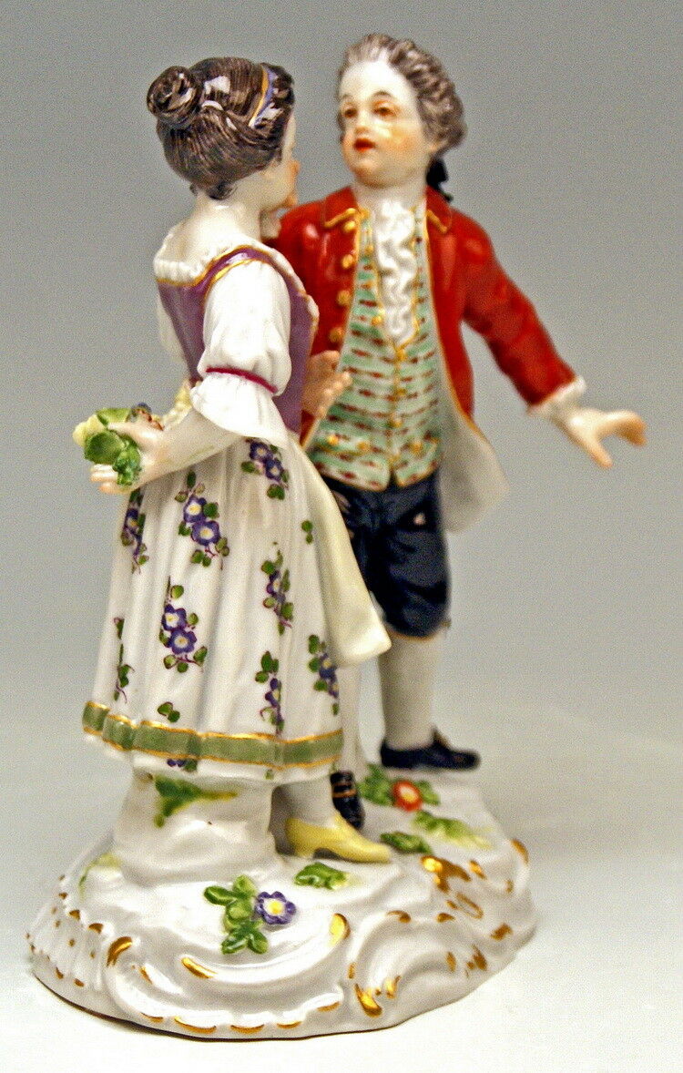 MEISSEN FIGUR GRUPPE DER ROSENKAVALIER AUGUST RINGLER MNR: S161 UM 1900