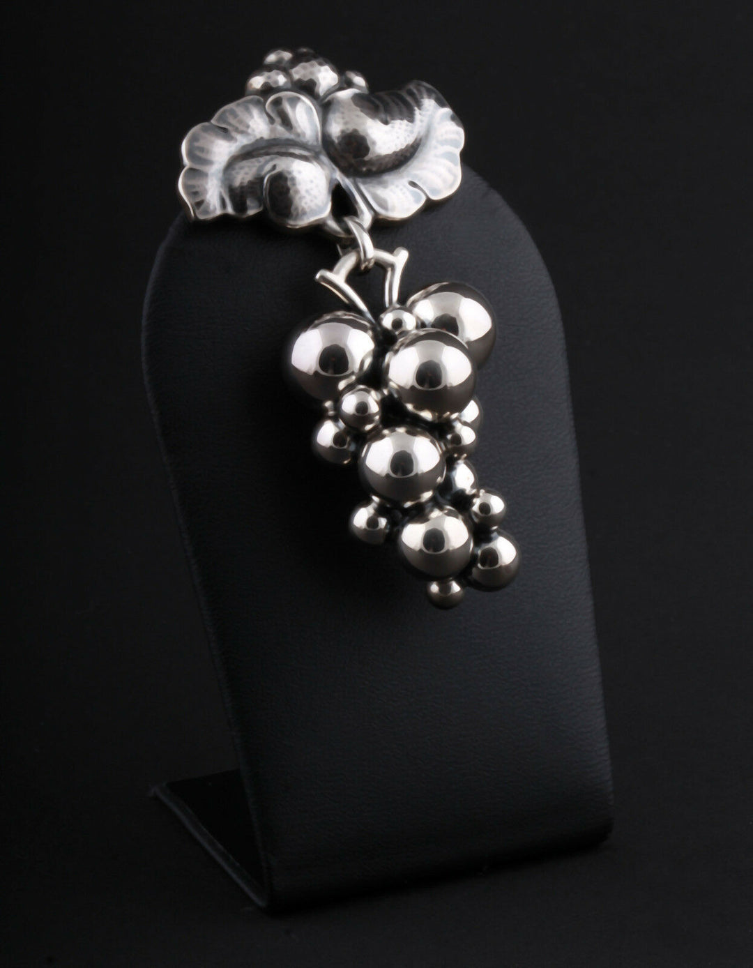 Georg Jensen Sterling Brooch # 217B. Moonlight Grape. Art Nouveau.NEW! 3531551