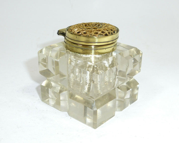 Tintenfass um 1900 Baccarat Frankreich