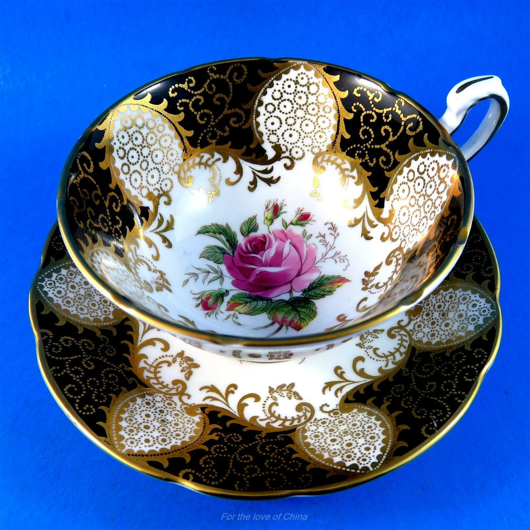 パラゴン紫陽花カップソーサーオレンジピンク