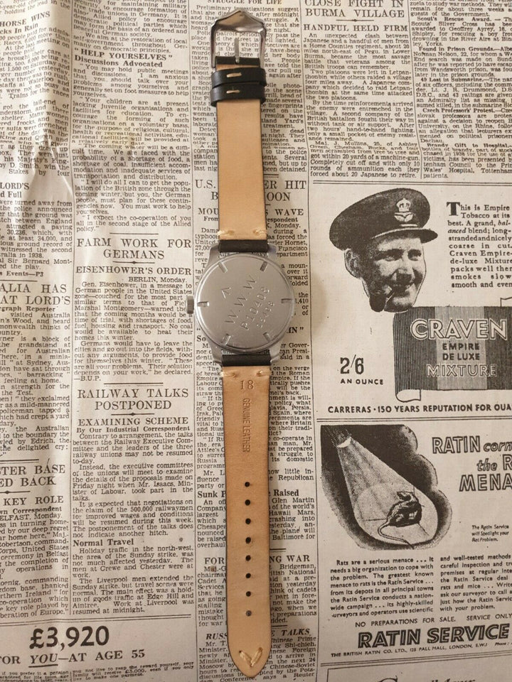 Vintage CYMA Dirty Dozen Military WW2 Watch. Swiss. Lovely Example.
