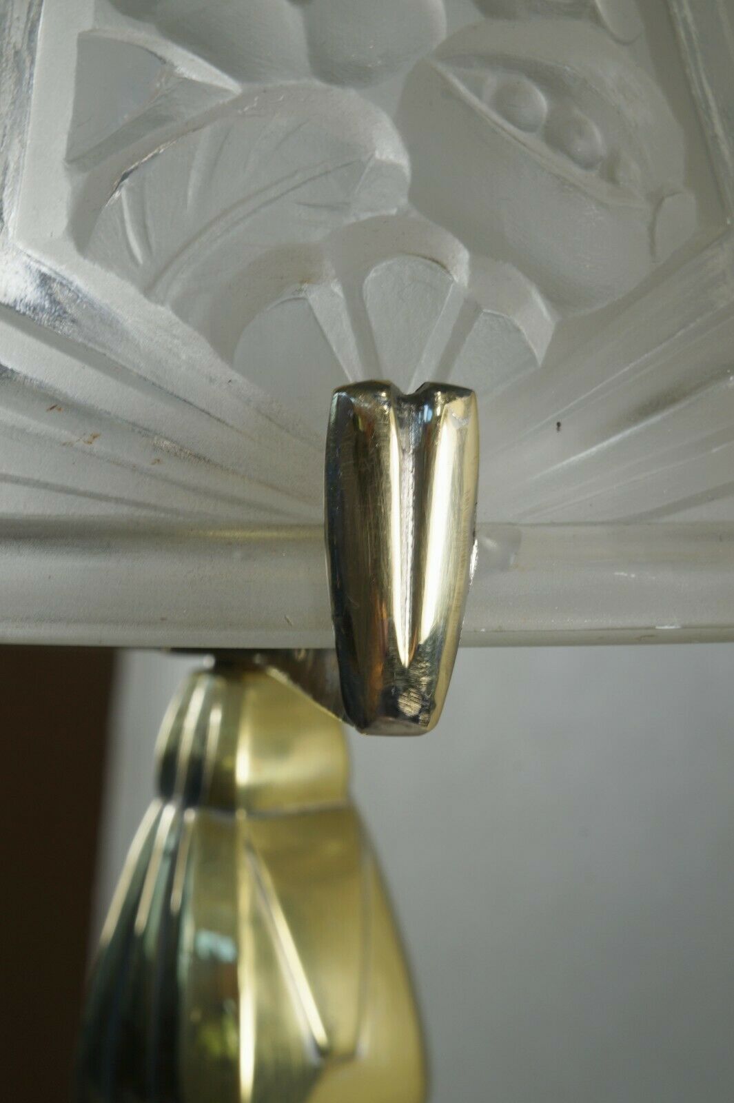 ムーソン　 大きなアールデコランプ　フランス製　アノー