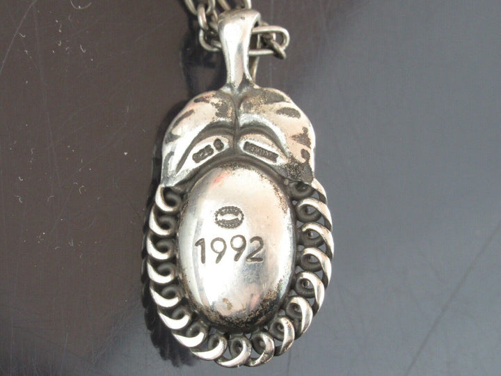 Authentic GEORG JENSEN Heritage 1992 Sterling Silver 925 Lapis Lazuli Necklace
