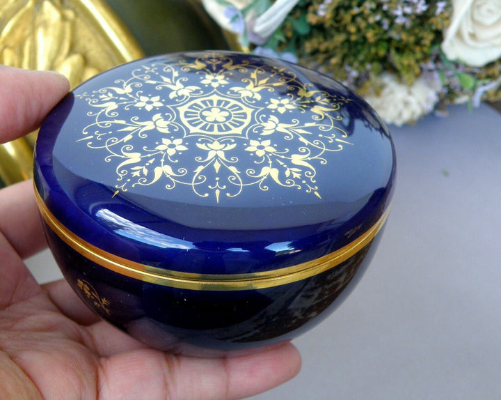 Sevres Splendid Box Blue Cobalt and Gilding Decor
