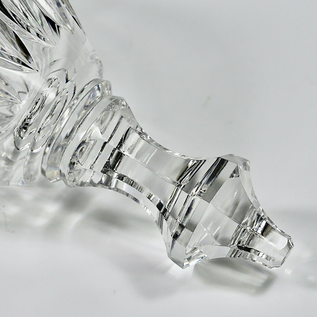 Antique French Baccarat clear crystal Urn Vase on gilt bronze Dolphins base