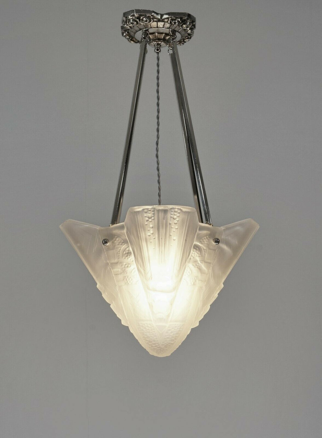 ミューラー兄弟　作：フランスアールデコ調シャンデリアランプ