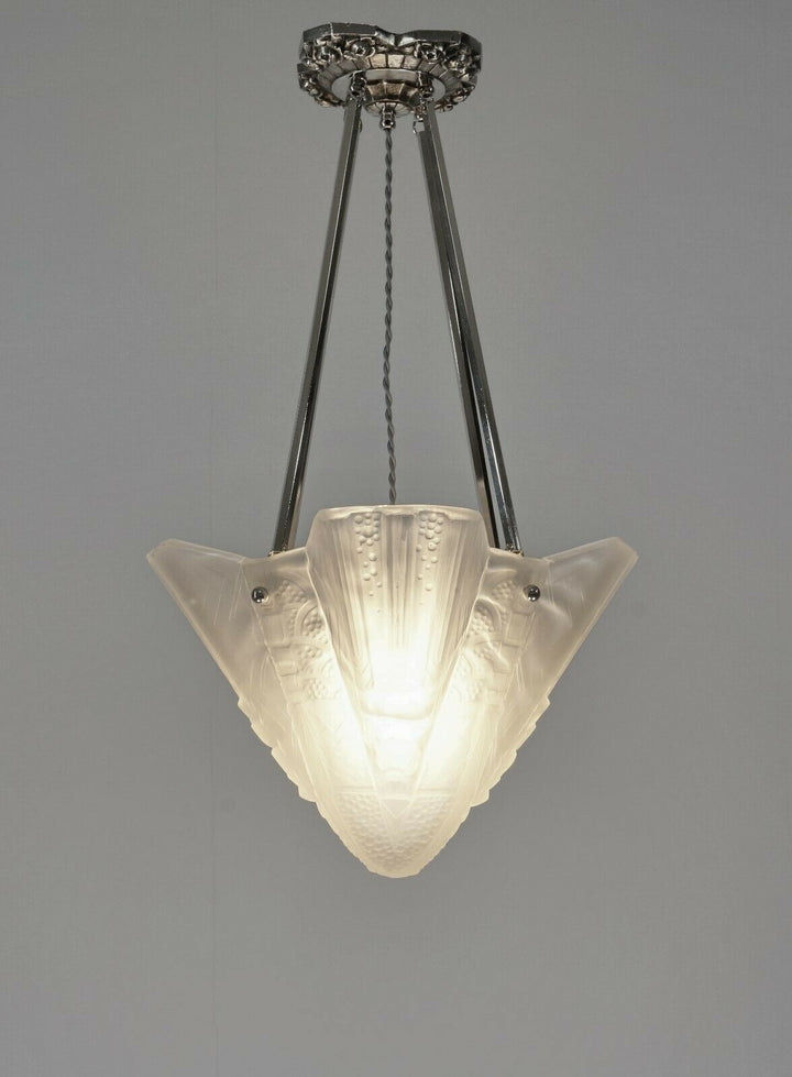 ミューラー兄弟　作：フランスアールデコ調シャンデリアランプ