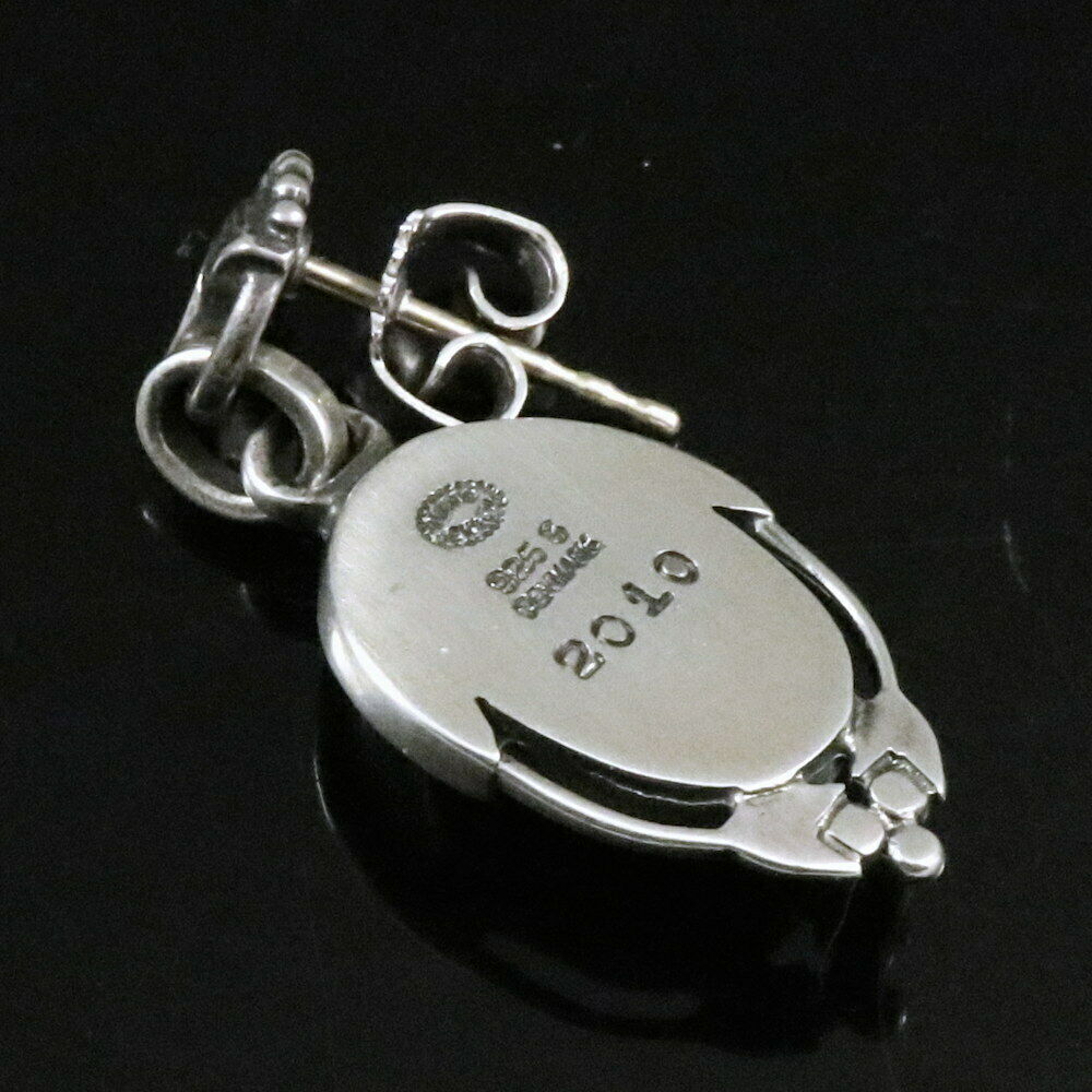 ジョージジェンセン(Georg Jensen)　シルバーイヤリング　ブラックアゲート　2010年