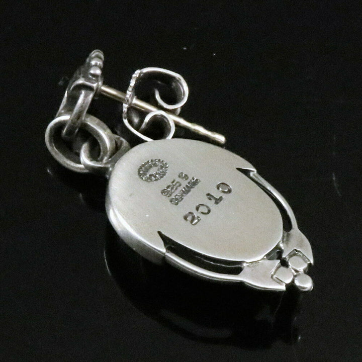 ジョージジェンセン(Georg Jensen)　シルバーイヤリング　ブラックアゲート　2010年
