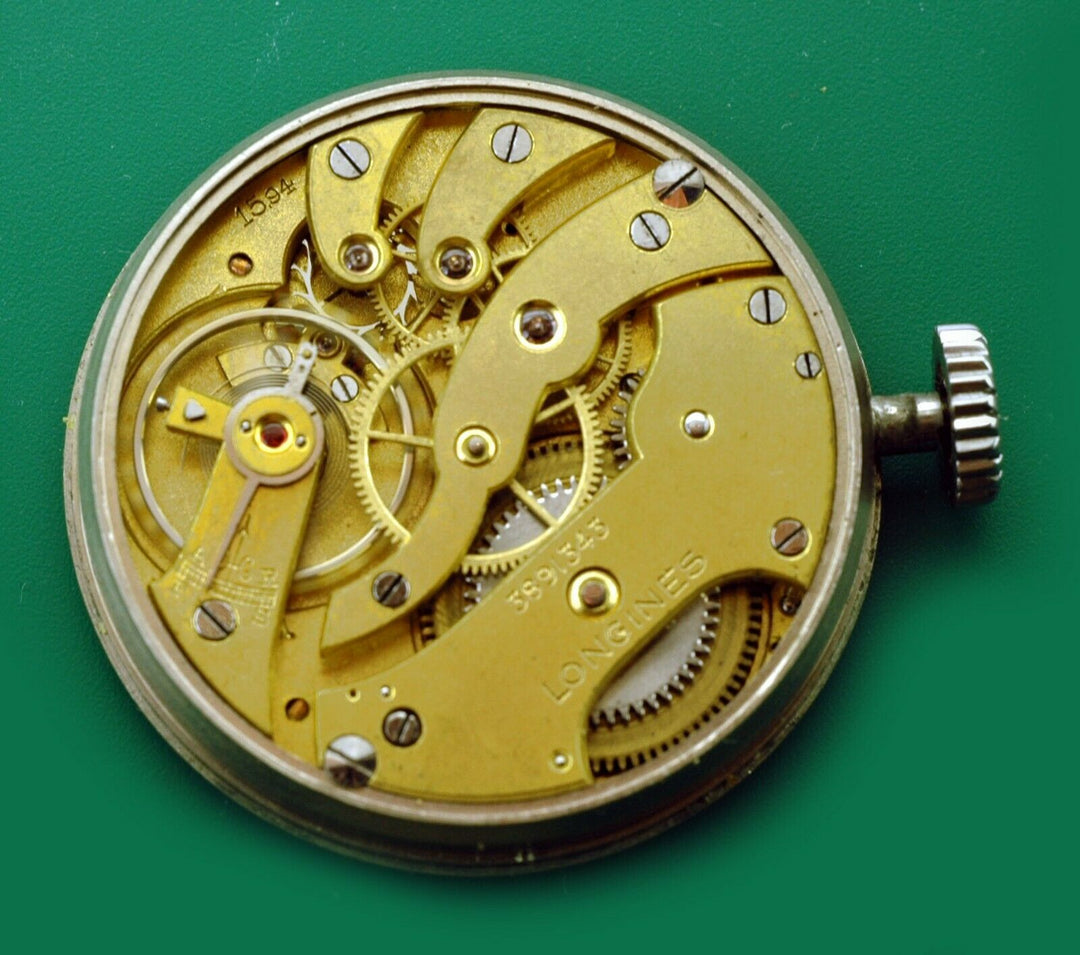 ヴィンテージ　1930年代　ロンジン　Majetek 　ビックタートル　ミリタリーパイロットウォッチ　ポーセリンダイアル
