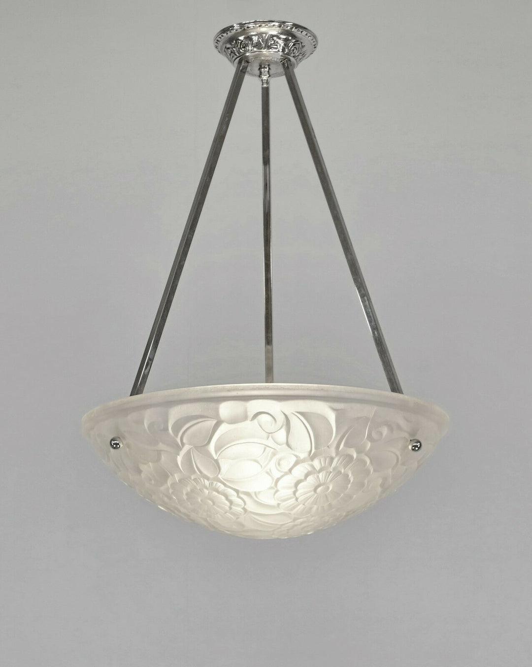 PRIMAFLORE : FRENCH ART DECO PENDANT CHANDELIER ...... 1930 lamp muller era 1925