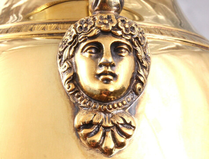PUIFORCAT - EXCEPTIONNEL GRAND PICHET - CYGNE - MASCARON - ARGENT MASSIF VERMEIL