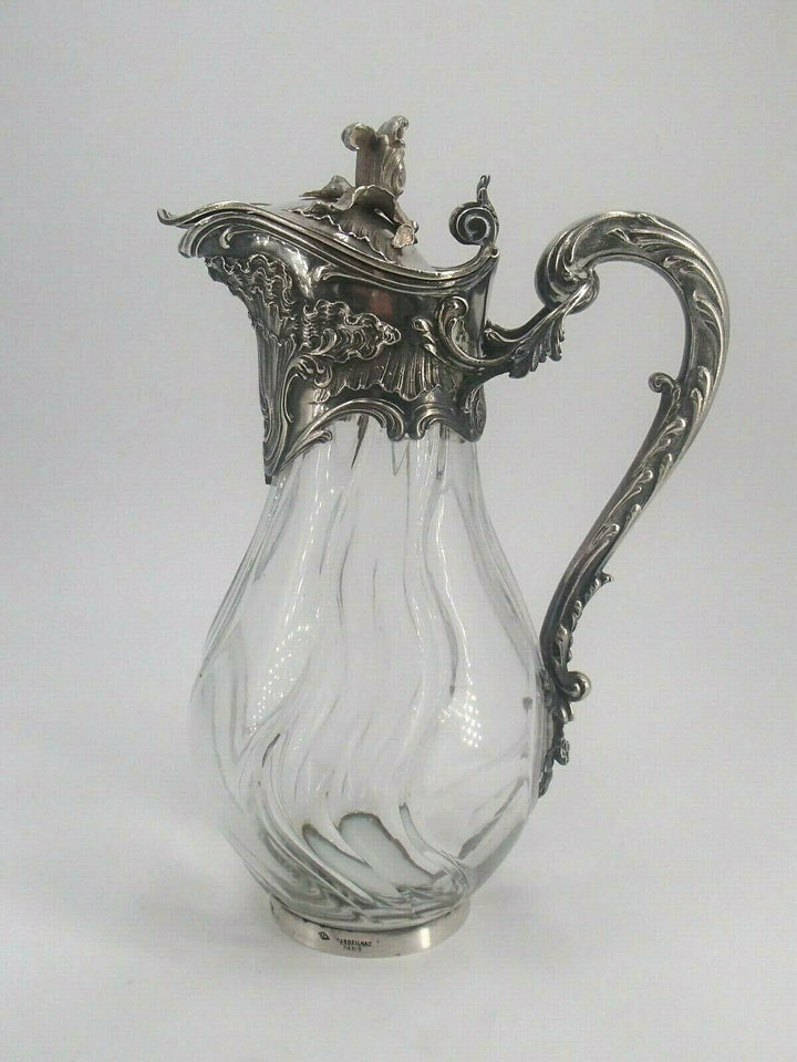Cardeilhac belle ewer in solid silver and vermeil king post minerva louis xv