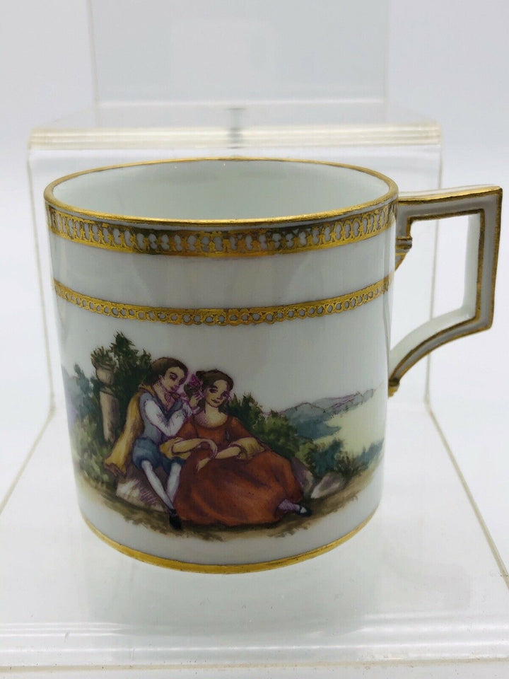 Antike Meissen Watteau Sammeltasse Marcolini um 1780