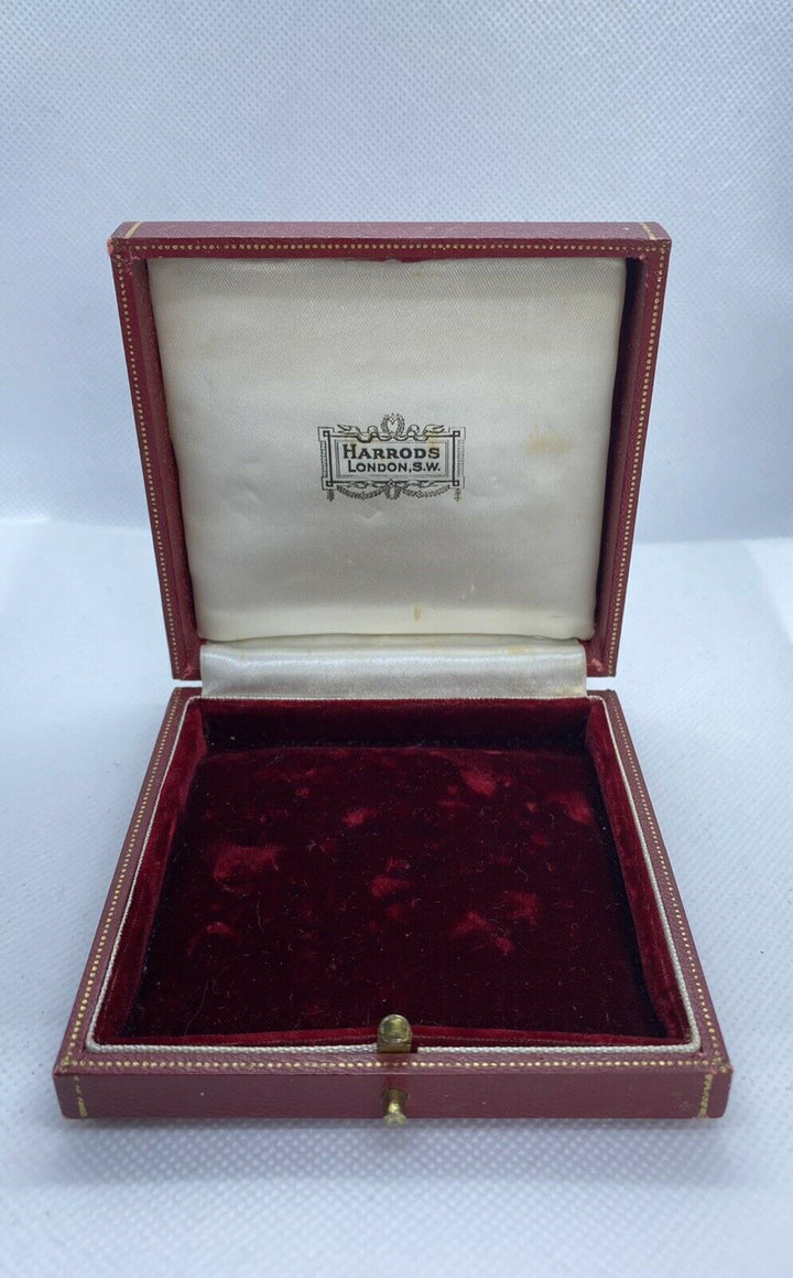 Harrods Of London Vintage Jewellery Box Brooch Box Jewelry Case Harrods