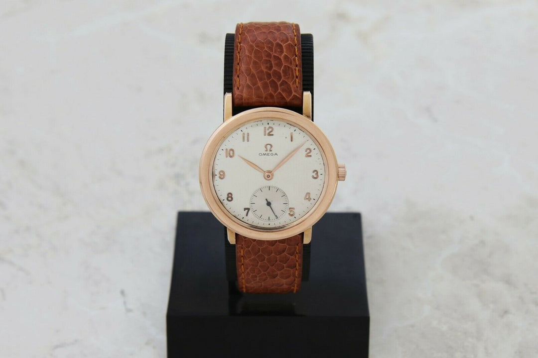 Vintage OMEGA Mechanical Cal. 28 Rare 18k Rose Gold case 36mm for Men’s
