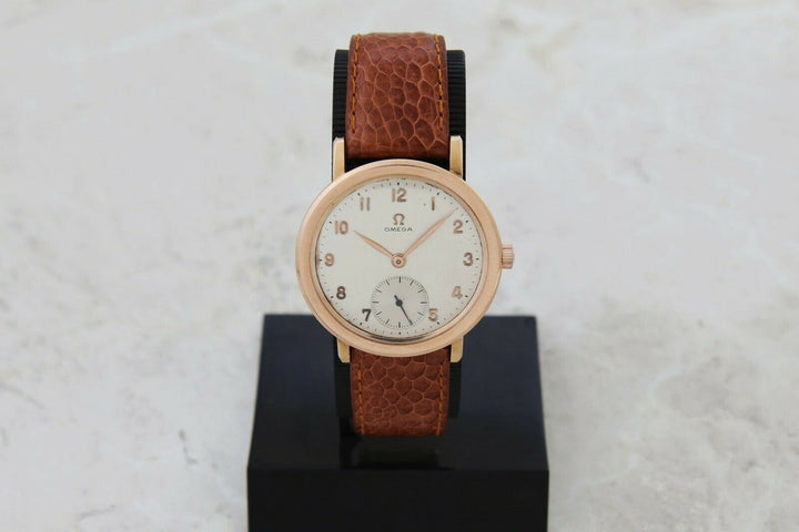 Vintage OMEGA Mechanical Cal. 28 Rare 18k Rose Gold case 36mm for Men’s