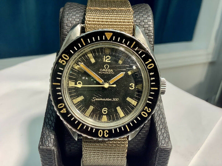オメガ　1963年製　165.024 シーマスター 300 S　スチール製 42mm　トロピカルパティーナ(経年変化の味わい深さ)