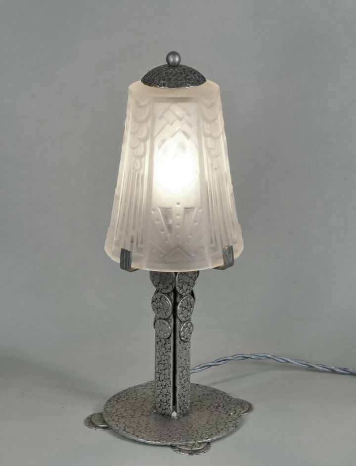 LOUIS RAVAUD & MULLER FRERES : French 1930 art deco lamp ........... France 1925