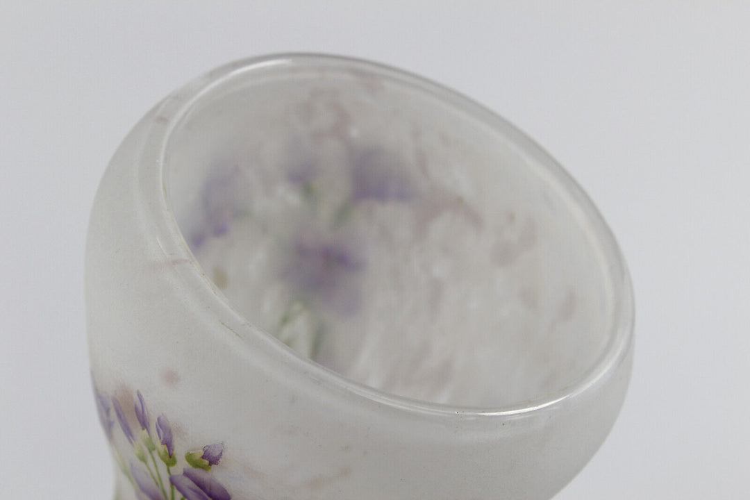 ドーム兄弟(DAUM NANCY)大根の花のトランペット型花瓶 1900年代