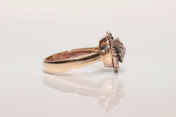 アンティーク オリジナル オスマン 8K ナチュラルローズカットダイヤモンドのリング