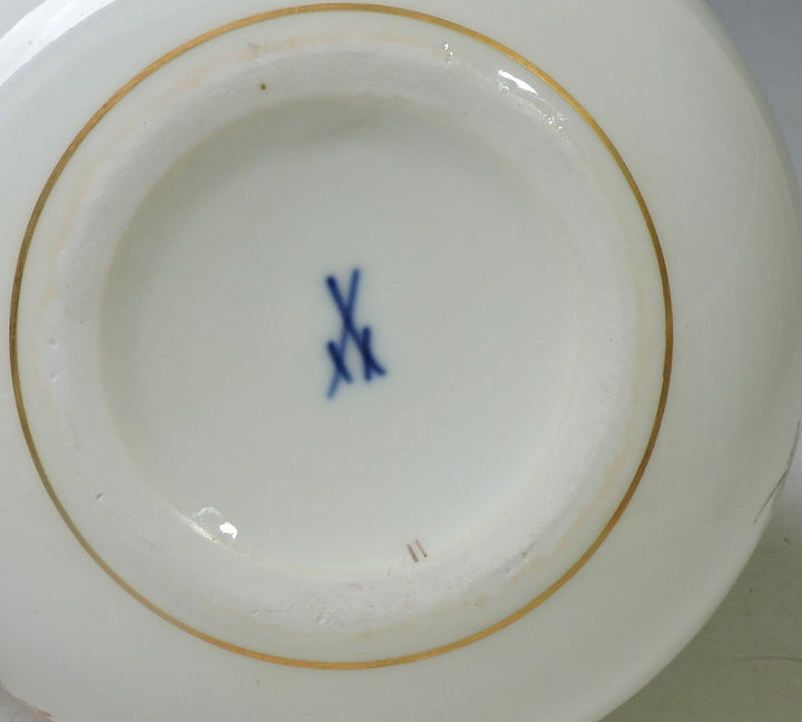 MEISSEN Highlight riesige Dose 16 cm -Insekten & Blumenmalerei -1. Wahl -RARITÄT