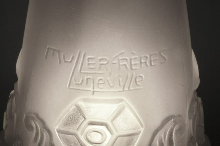 ミューラー兄弟　作：1930年フランスアールデコ調テーブルランプ