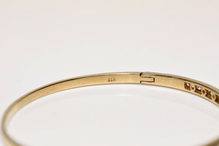 ヴィンテージ 18K ナチュラルダイヤモンドとサファイアのブレスレット