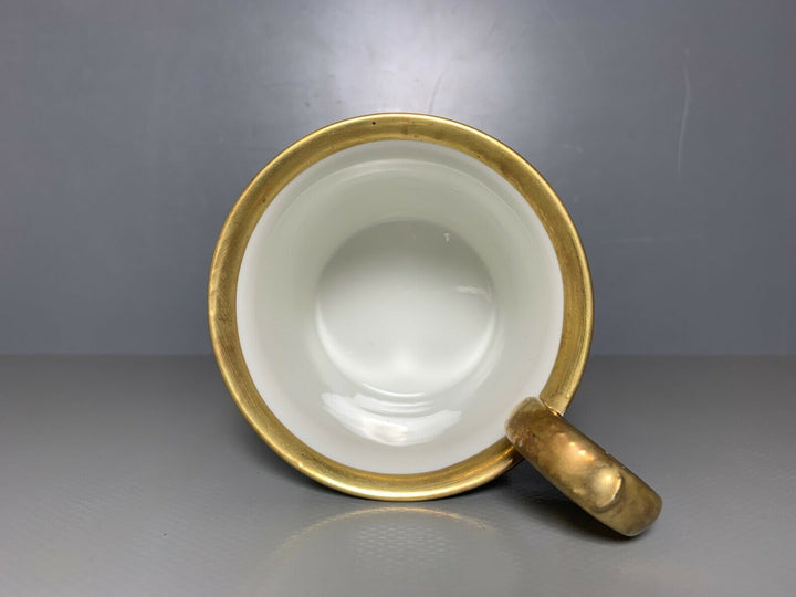 KPM BERLIN TASSE UT FRIEDRICH II ZU PFERD SCHATTENRISSMALEREI GUTER ZUSTAND 1915