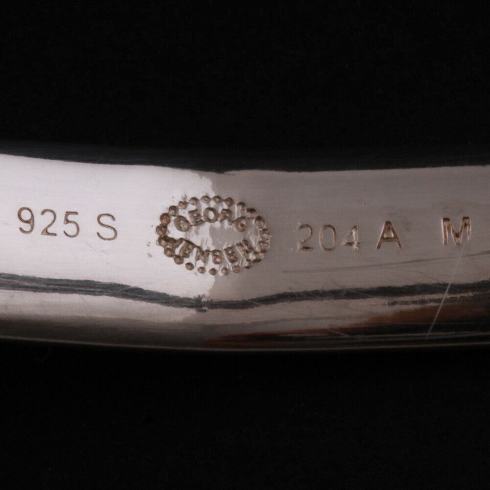 Georg Jensen Sterling Bangle # 204A. Wide. TORUN. Vivianna Torun. Medium 3531289