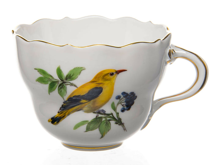 Kaffeegedeck Vogel- und Insektenmalerei Meissen Neuer Ausschnitt1. Wahl TOP