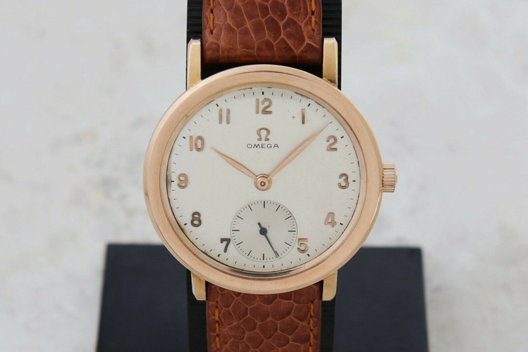 Vintage OMEGA Mechanical Cal. 28 Rare 18k Rose Gold case 36mm for Men’s