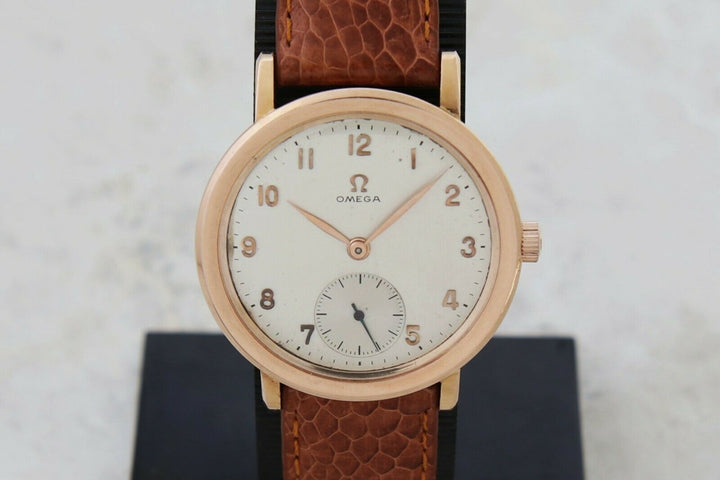 Vintage OMEGA Mechanical Cal. 28 Rare 18k Rose Gold case 36mm for Men’s