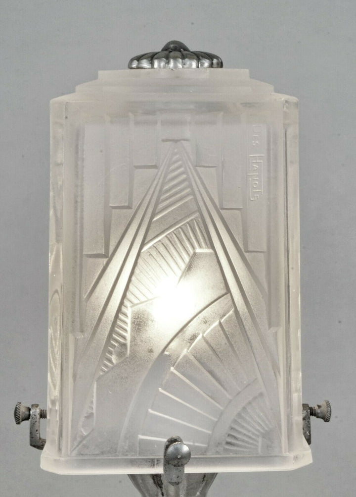 BOYREAU & HANOTS : French 1930 art deco lamp ....... muller daum era 1925 France