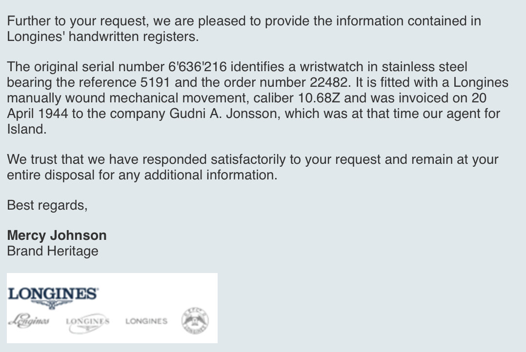 1944年　ヴィンテージ ロンジン “セイタケ“　WW”ミリタリー　腕時計　10.68z 参考番号5191 スチール製